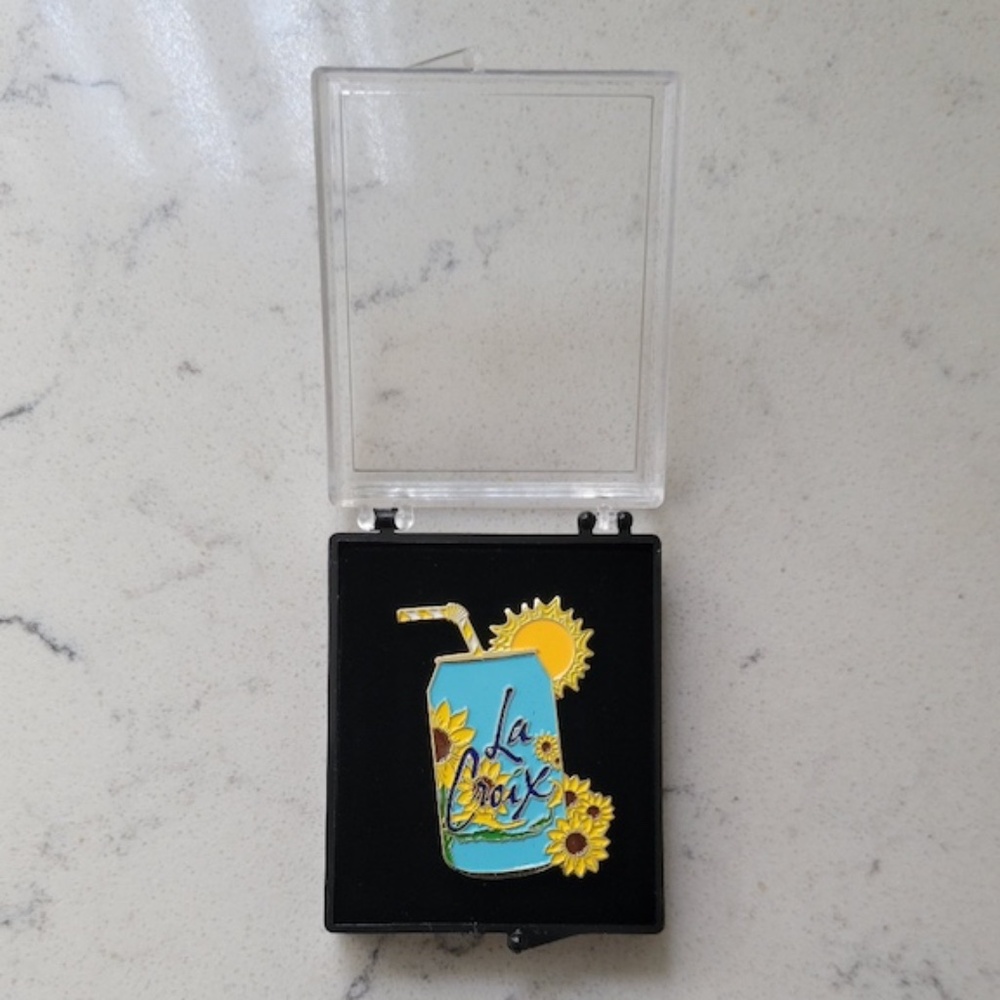 La Croix Sparkling Water Novelty Enamel Pin...Collectible